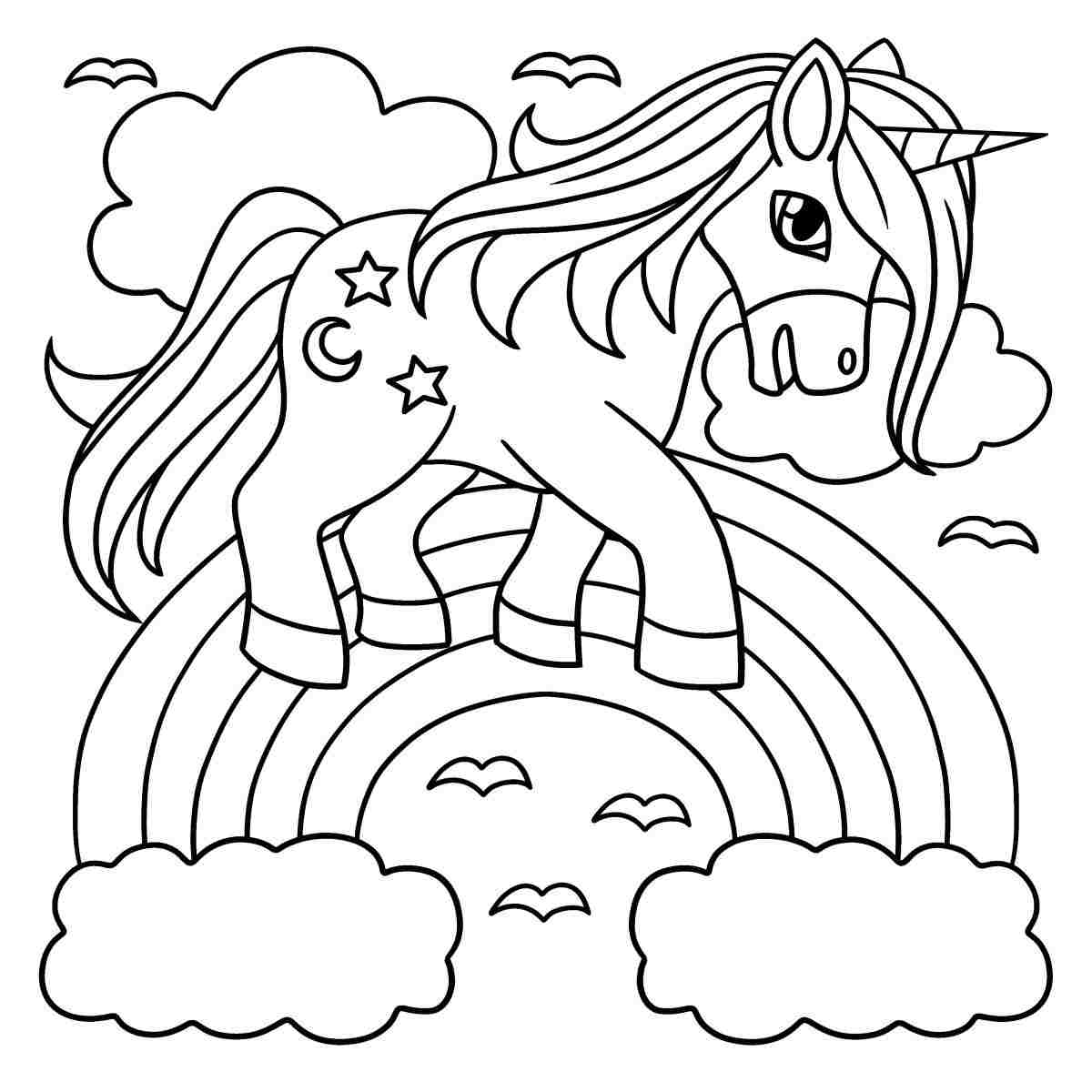 Unicorn Coloring Pages