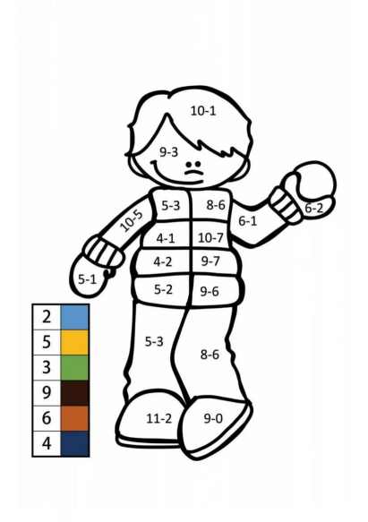 astronaut subtraction math coloring page