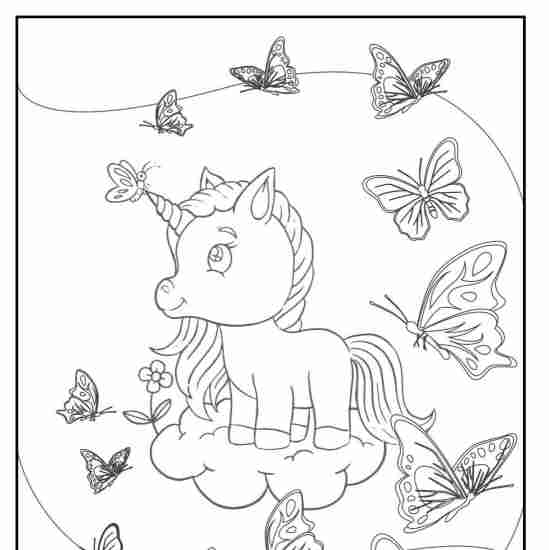 baby unicorn printable coloring pages moon princess