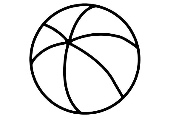big basketball toddler coloring page