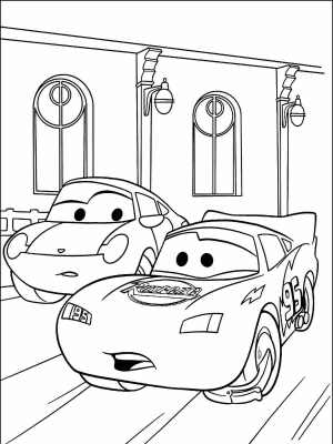 free lightning mcqueen cars coloring page for boys