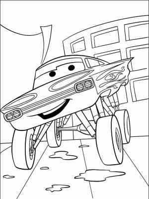 free sports car racing coloring page for boys