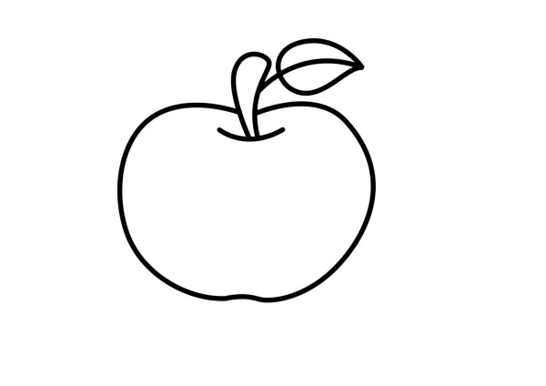 fresh apple toddler coloring page