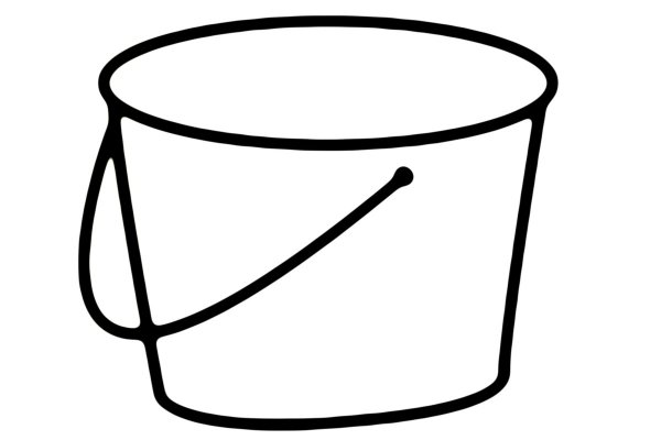 fun sand bucket toddler coloring page