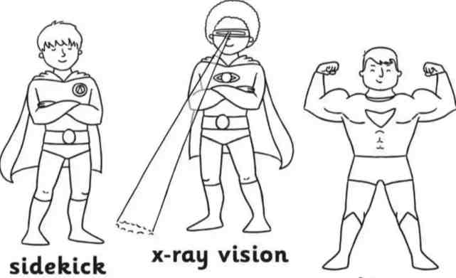superhero team coloring page