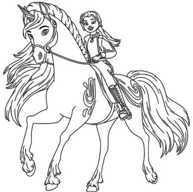 unicorn academy coloring pages character unicorn galloping